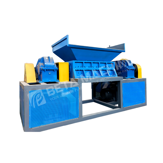 Double axis large waste plastic waste metal waste garbage shredder