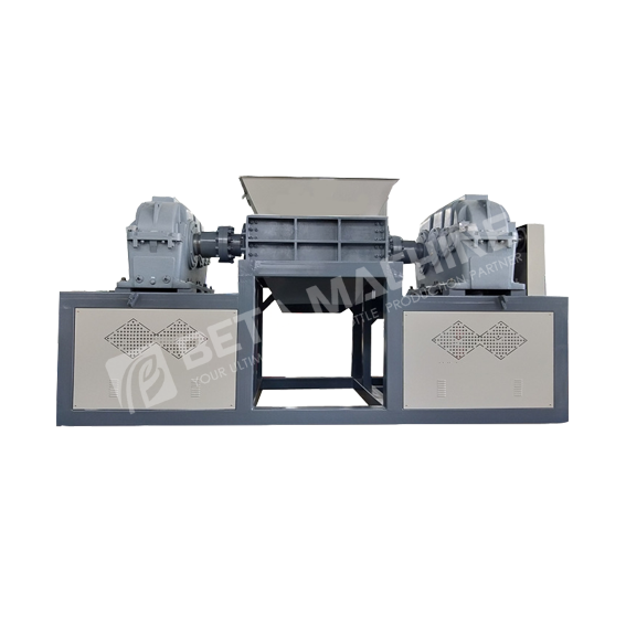 Double axis large waste plastic waste metal waste garbage shredder