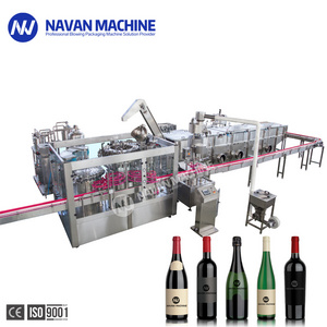 High Speed Glass Bottle Filling Line Wine Gin Liquor Vodka Rinsing Filling Capping Machine