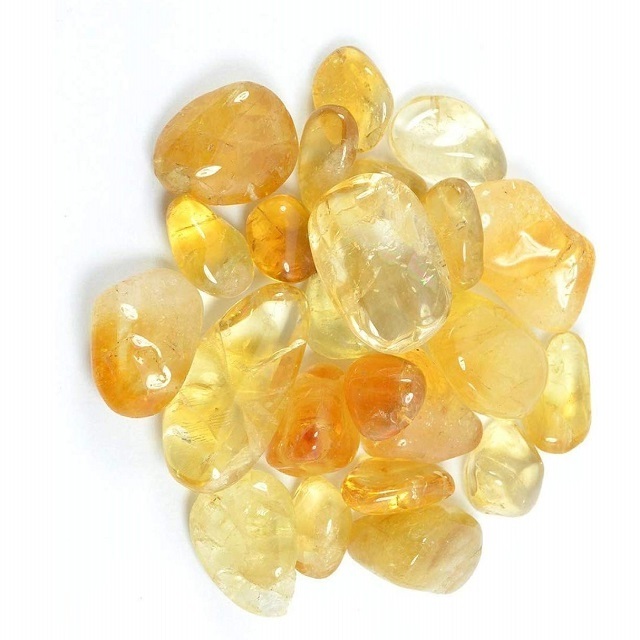 Natural Crystals Citrine Healing tumbled stone Healing agate pebbles stone crystal tumbled stone ;Wholesaler