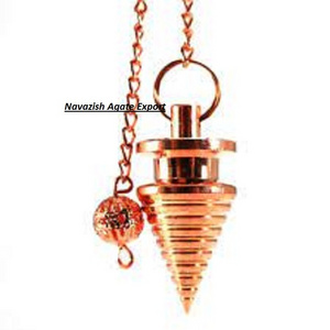 Beautiful  Big Twisted Copper Pendulum Metal And Brass Pendulum Chakra Pendulum  For Dowsing Healing Buy From Navazish Agate