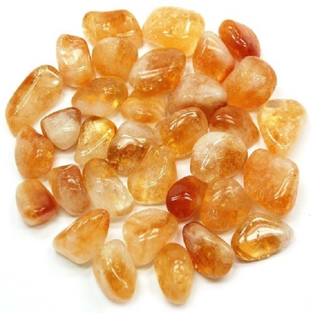 Natural Crystals Citrine Healing tumbled stone Healing agate pebbles stone crystal tumbled stone ;Wholesaler