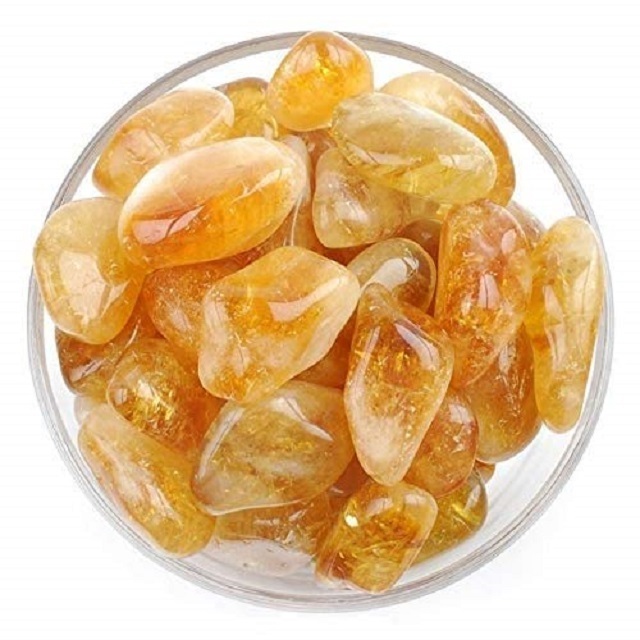 Natural Crystals Citrine Healing tumbled stone Healing agate pebbles stone crystal tumbled stone ;Wholesaler