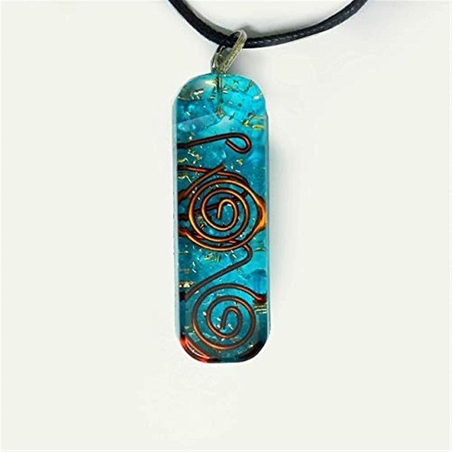 Spiritual Healing Crystals Beautiful Orgonite pipe Pendants Chakra Layered Pendants Gemstone Pendants  ;wholesaler