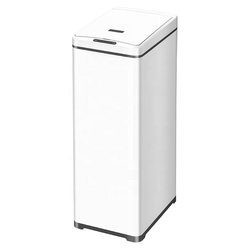 50L Big Intelligent Automatic Sensor Dust bin Trash Can Induction Garbage Waste Bin 13 Gallon Slide Open Touchless Hotel Kitchen