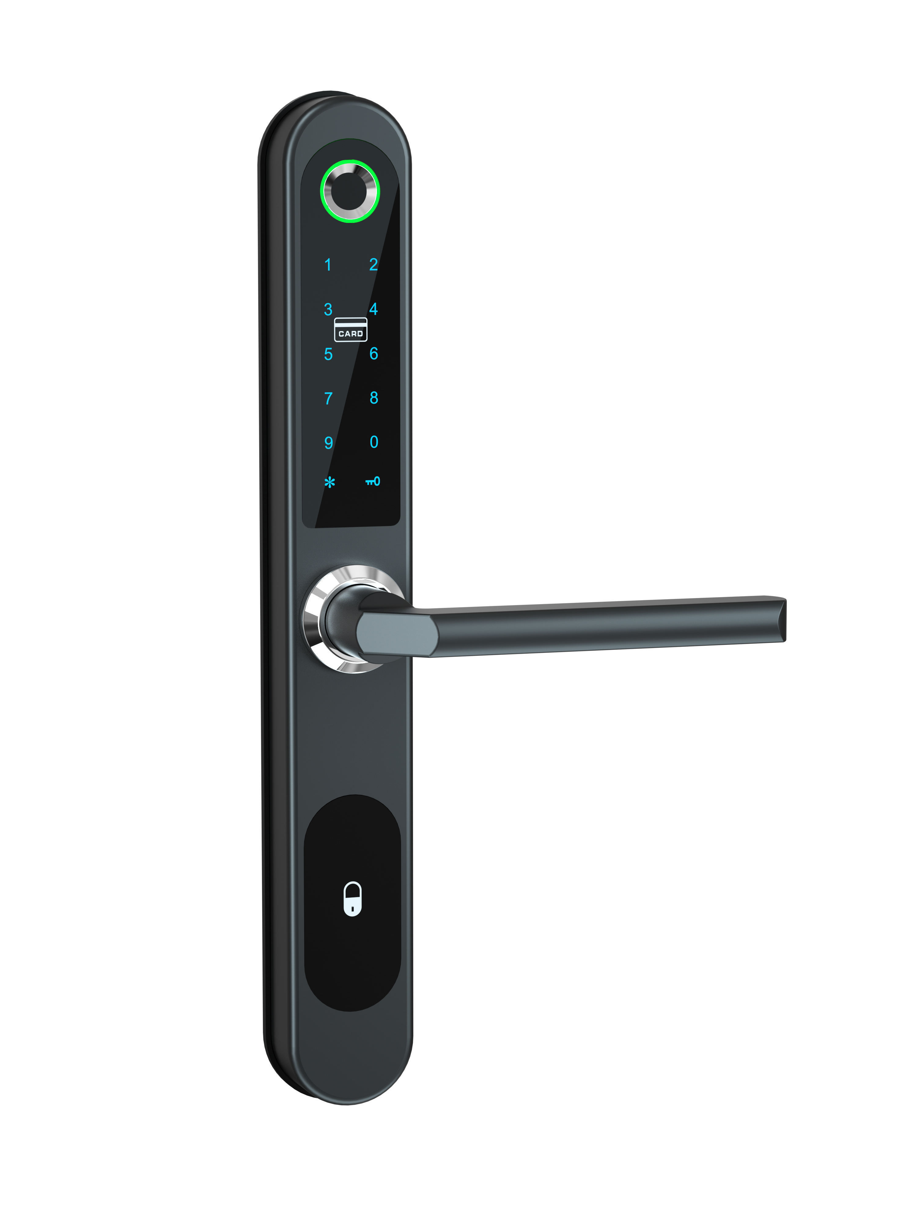 Navincat High Quality Aluminium Intelligent Door Lock Waterproof Fingerprint Biometric Digital Lock For Sliding Door