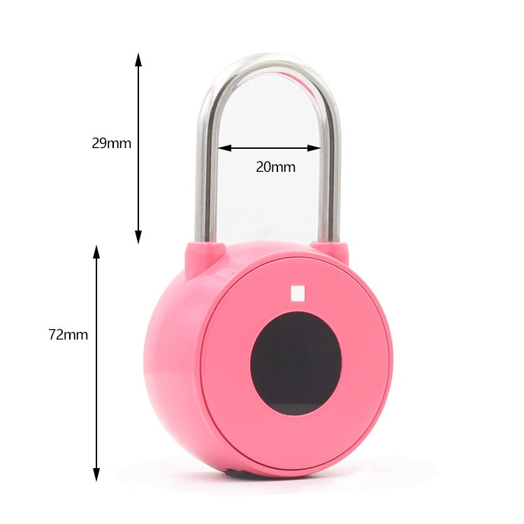 Mini Waterproof Smart Blue tooth Padlocks App Keyless Biometric Fingerprint Top Security Smart Padlocks