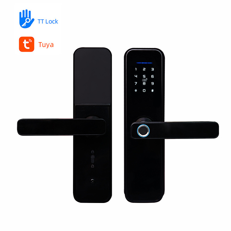 Biometric Keyless X5 Security Digital Fingerprint Locks Password Wifi Tuya App Zigbee3.0 Remote Smart Door Lock