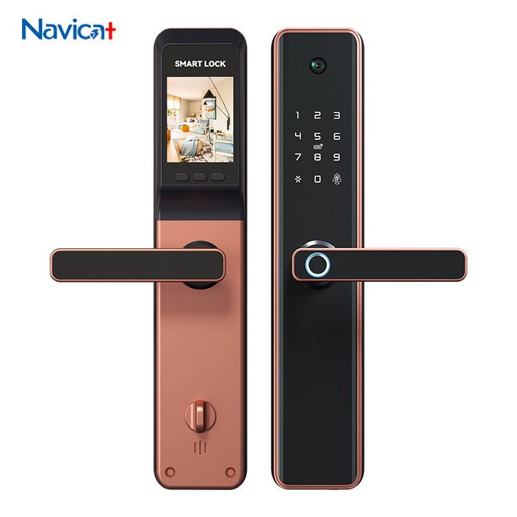 Smart Lock M1 Pro Fingerprint Smart Door Lock Password Keyless Apartment Room Tuya APP Camera Digital Door Lock