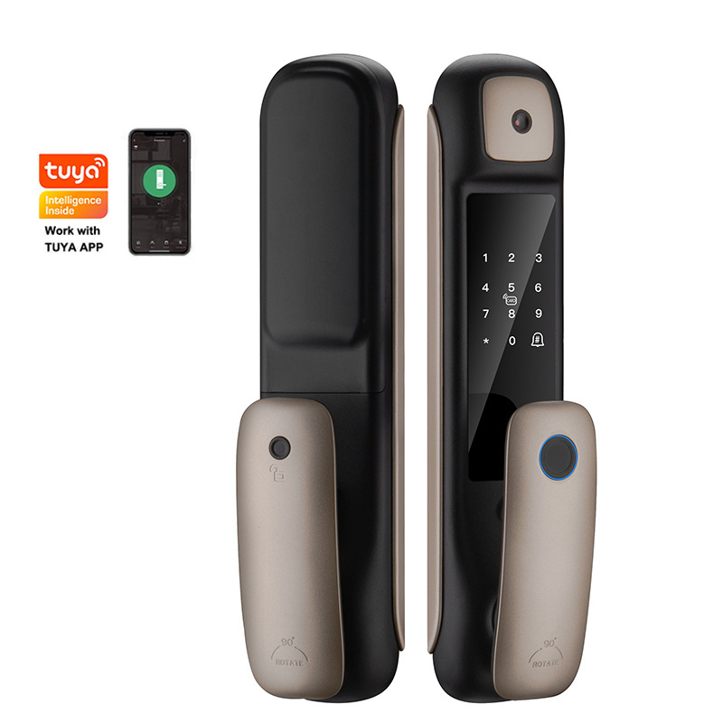 Volibel Digital Keypad Password Intelligent Lock Biometric Fingerprint Tuya Smart Door Lock With Camera