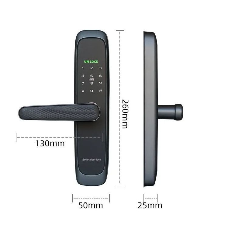 Tuya Fingerprint Touch Screen Keyless Smart Locks Portable Home High Security Anti Theft Privacy Smart Door Locks