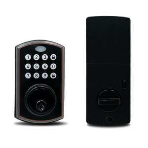 2024 Waterproof Password Keyless Door Lock App Unlock Entry Electronic Tuya Smart Deadbolt Door Lock For Wooden Doors