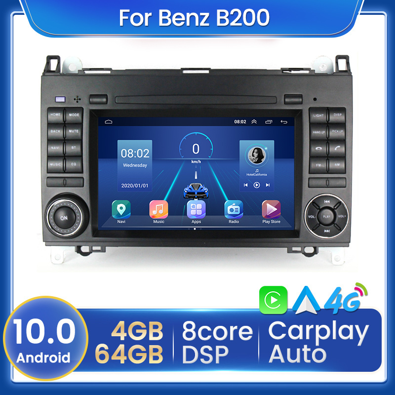 Navifly For Mercedes Benz B200 Sprinter W906 W639 AB Class W169 W245 Viano Vito 4GB+64GB Car dvd gps head unit wifi BT Autoradio