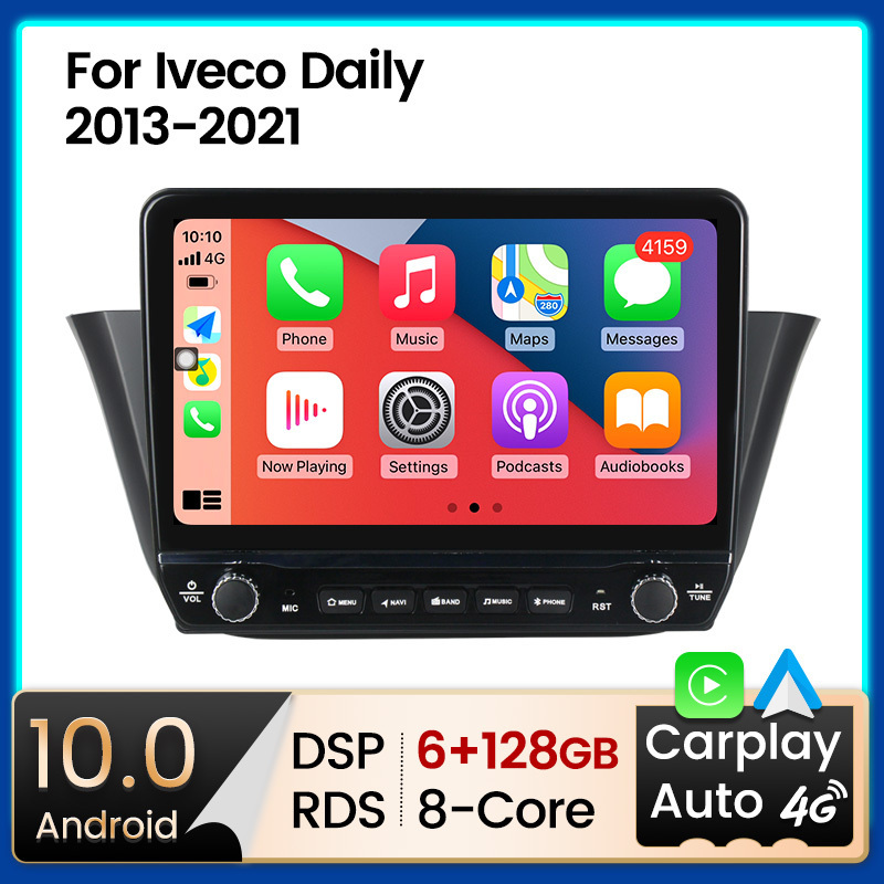 DW Model Android10 Car Video Recorder For Iveco Daily 2013-2021 Car play+DSP Car DVD Player RDS Radio GPS Navigation