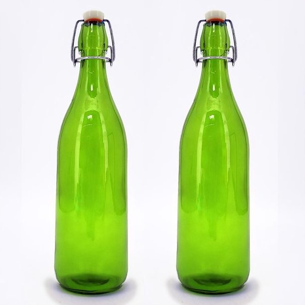 In Stock 330ml 500ml 1 Litre Empty Grolsch Large Green Beer Glass Bottle with Swing Top