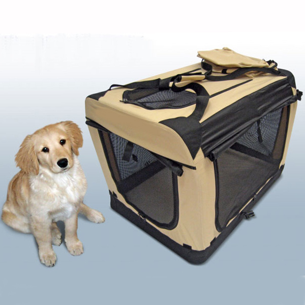 Dog Soft Crate with curtain and carrying bag