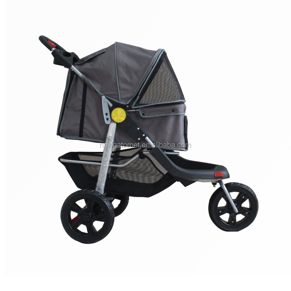 3 Large Wheels Deluxe Pet Stroller 12