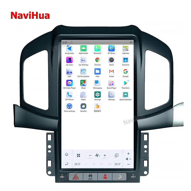 NaviHua Touch Screen Vertical 13.6 Inch Large Screen Android GPS Navigation Car DVD Player Radio for Chevrolet Captiva 2013-2017