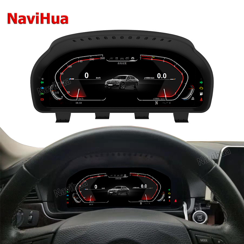 Navihua 12.3 Inch LINUX System Auto Meter Gauge Speedometer Car Electric Digital Instrument Cluster Dashboard for BMW F10 X4 F26