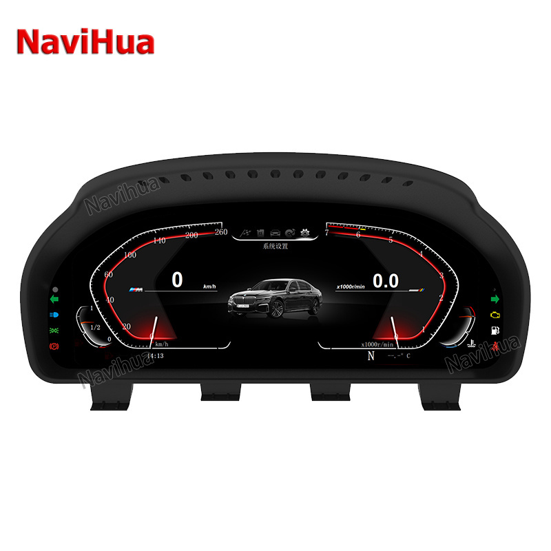 Navihua 12.3 Inch LINUX System Auto Meter Gauge Speedometer Car Electric Digital Instrument Cluster Dashboard for BMW F10 X4 F26