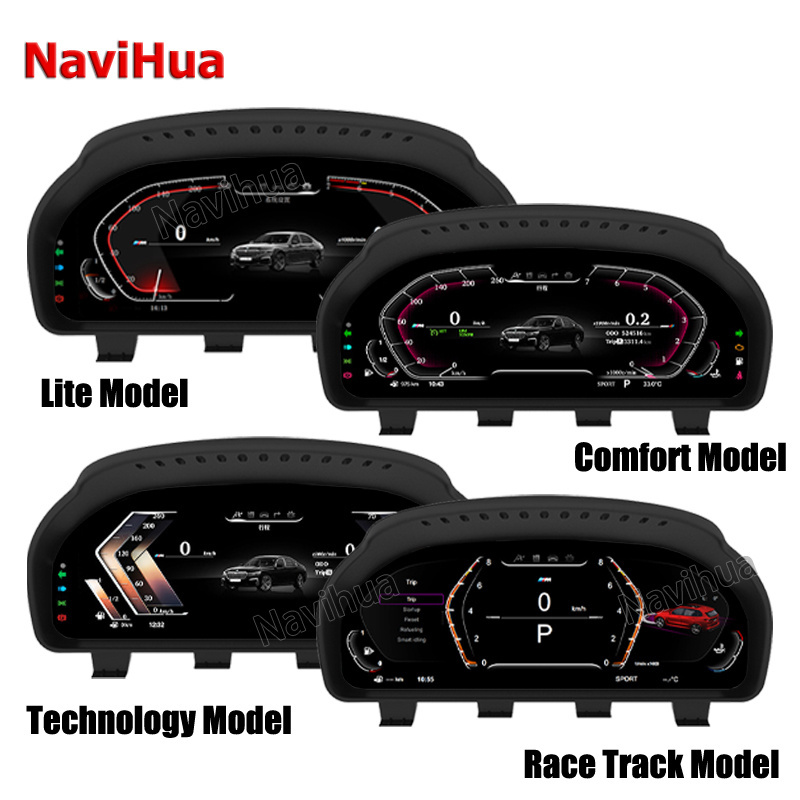 Navihua 12.3 Inch LINUX System Auto Meter Gauge Speedometer Car Electric Digital Instrument Cluster Dashboard for BMW F10 X4 F26