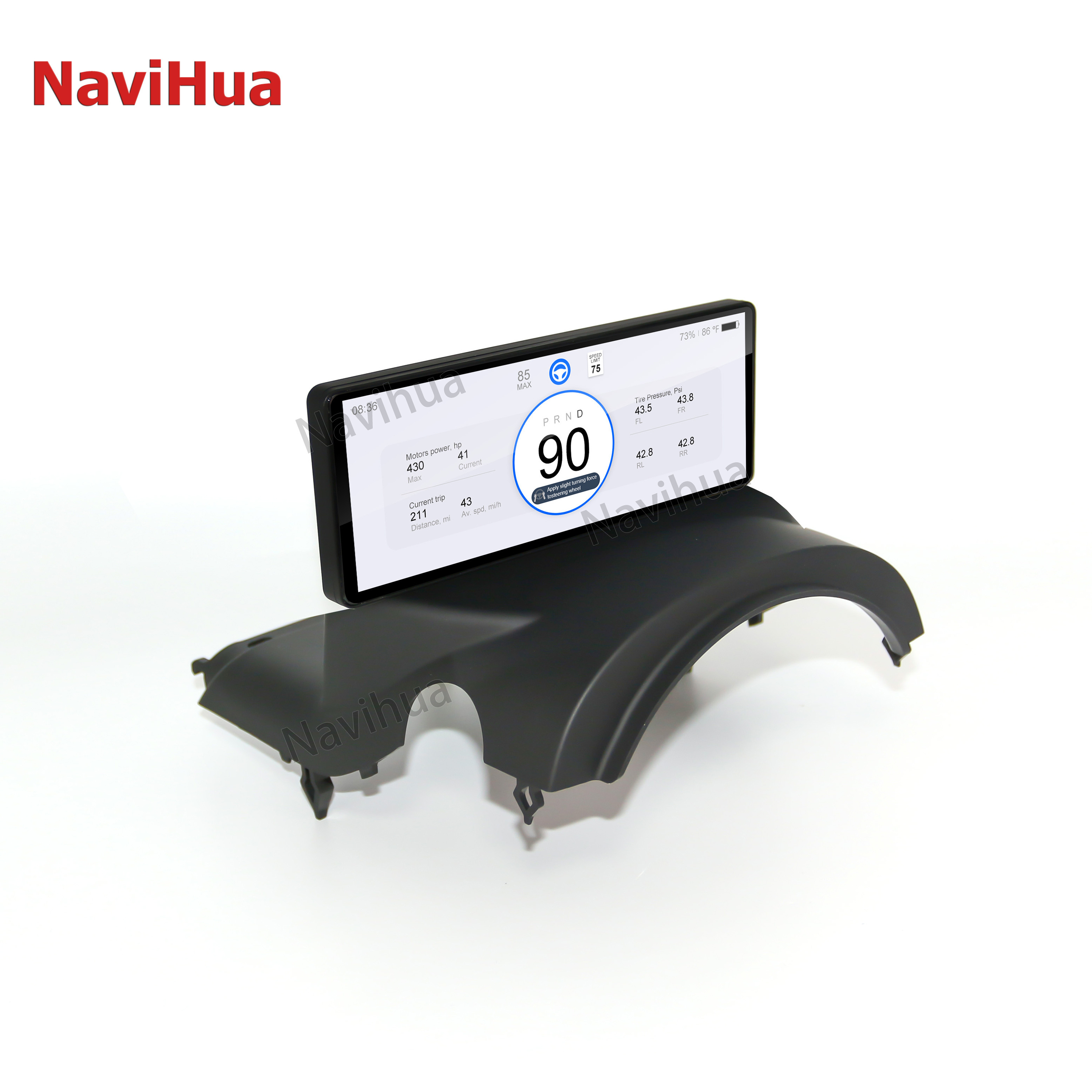 Navihua Car LCD Instrument Cluster Retrofit Multimedia Digital Cluster Dashboard For Tesla Model 3/Model Y Display Panel Gauges