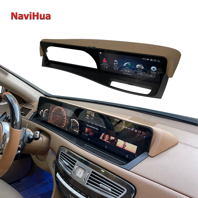 NaviHua Android GPS Multimedia Stereo Navigation Twin Screen Leather Edition DVD Player Car Radio for Mercedes Benz S Class W221