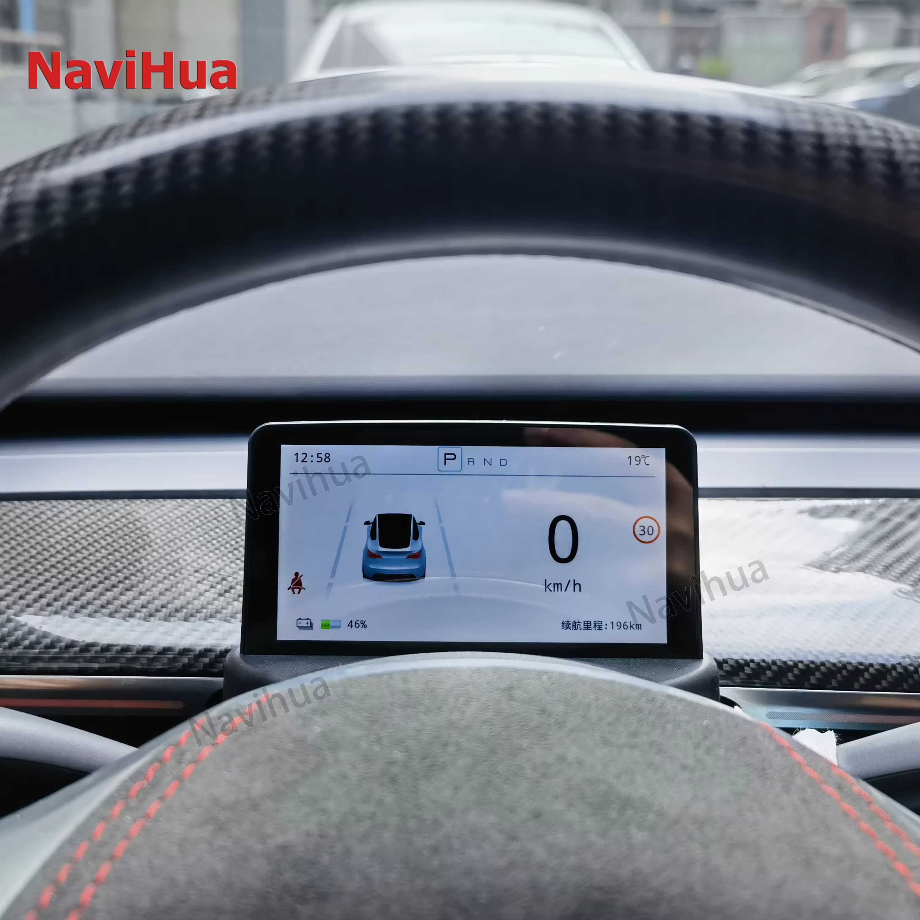 NaviHua Latest 5 inch Virtual cockpit for Tesla Model 3/Y Interior kit Upgrade Accessories Auto Car Dashboard