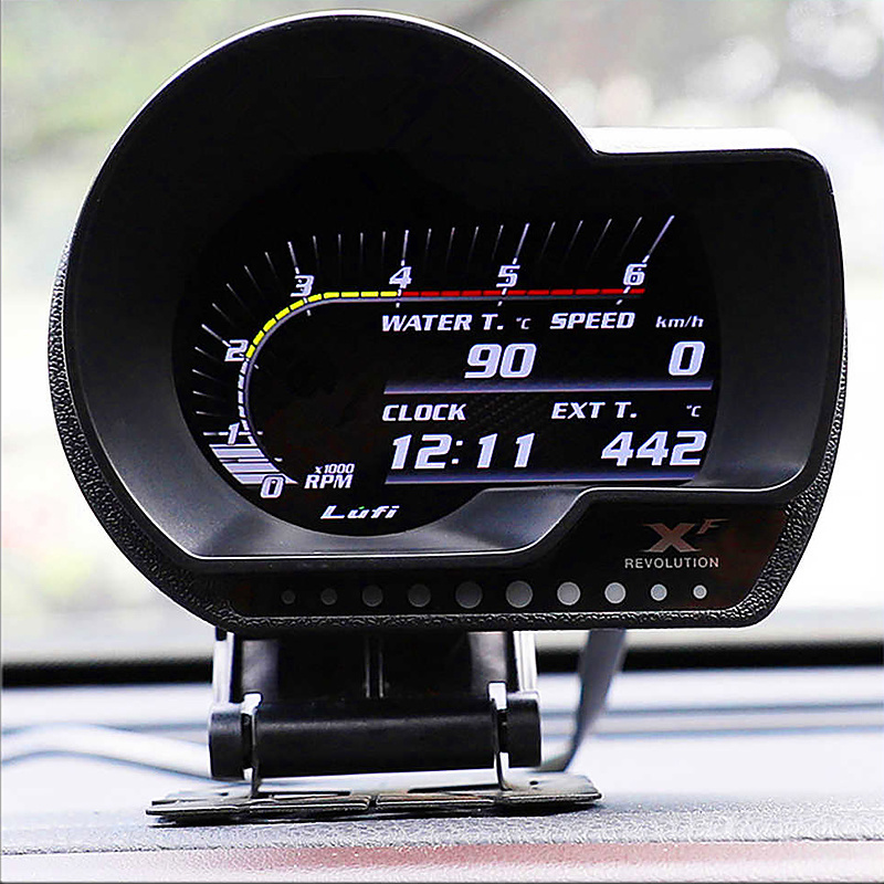 Navihua obd ii obd auto meter gauge monitor speedometer mini Car digital water temperature gauge Car for Magician F9