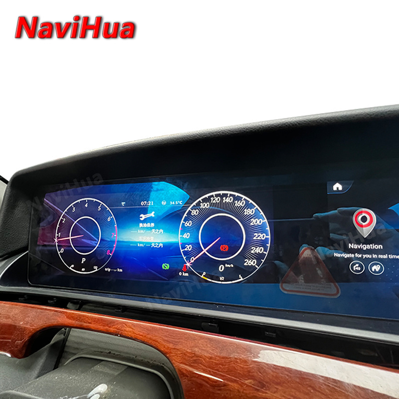 NaviHua Android Car DVD Radio Multimedia Stereo Player GPS Navigation Twin Screen Leather Edition for Mercedes Benz S Class W221