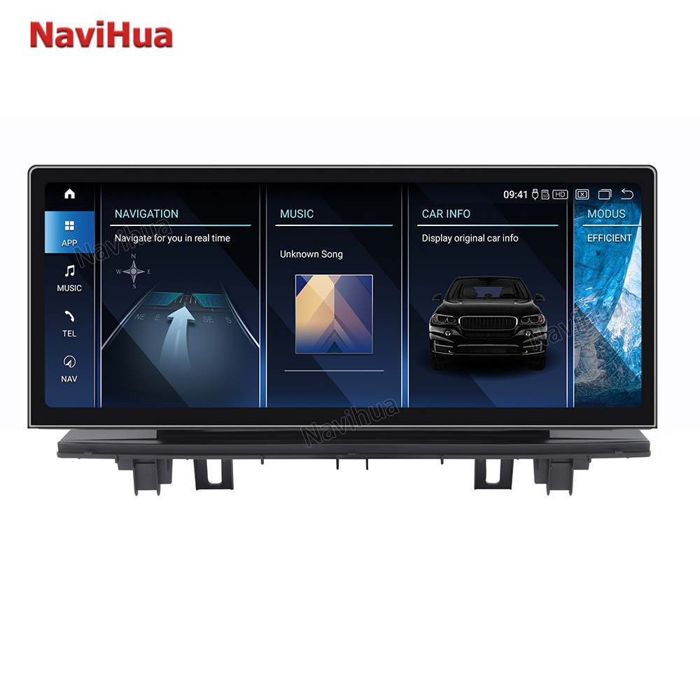 NaviHua  Car Accessories Upgrade Car Multimedia Radio Video for BMW F48 2014 2018 NBT EVO System 12.3inch Interior kit headunit