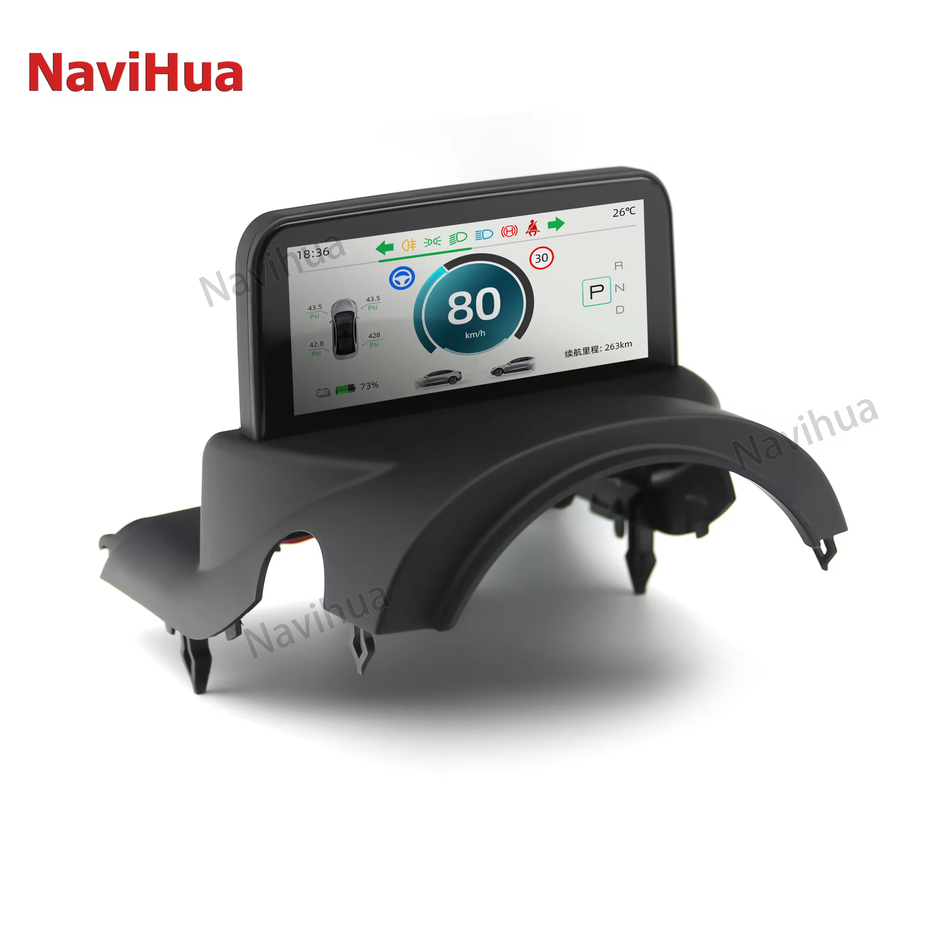 NaviHua Latest 5 inch Virtual cockpit for Tesla Model 3/Y Interior kit Upgrade Accessories Auto Car Dashboard