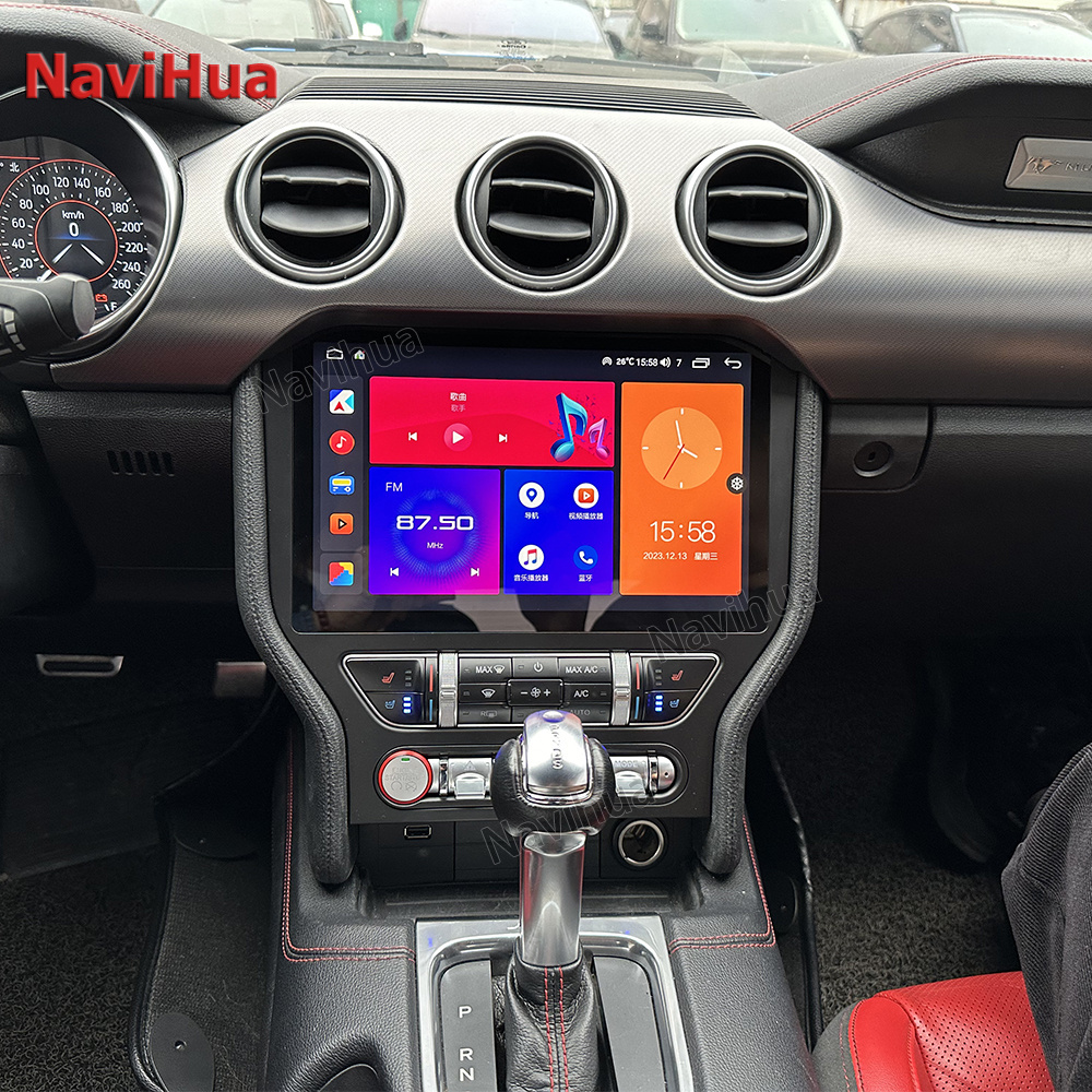 NaviHua NEW  Upgrade Big Touch Screen Android 12 11.5 '' Car Radio Stereo Video Multimedia for Ford Mustang 2014 2015 2016 2018