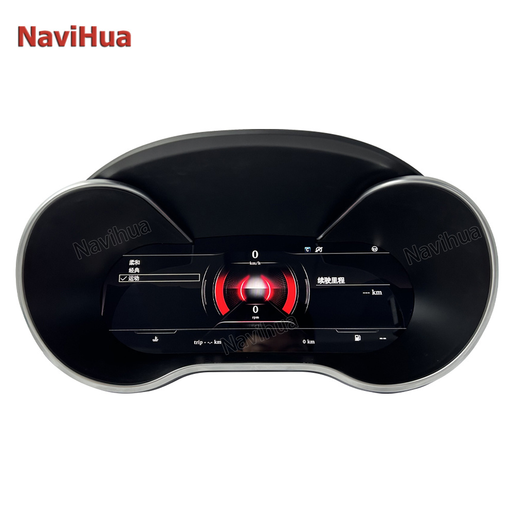 Navihua 12.3'' Electric Dashboard LED Display LCD Dashboard Speedometer Digital Cluster for Mercedes Benz C GLC Class 2015- 2018