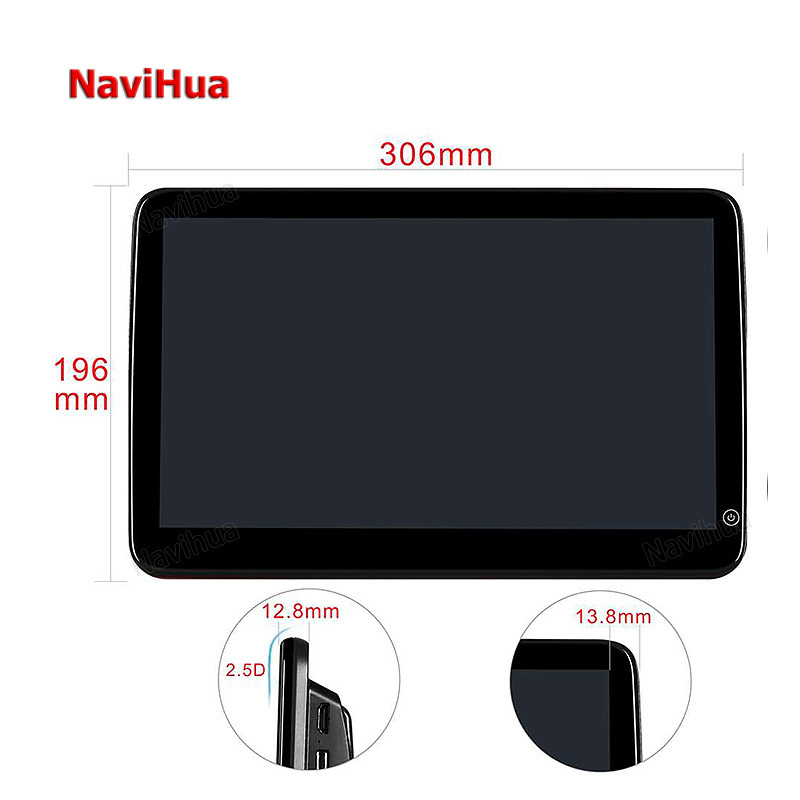 Navihua Android Touch Screen Headrest Monitor Rear Seat Entertainment MP5 Player Car Back Seat Lcd Monitor for Mercedes Benz