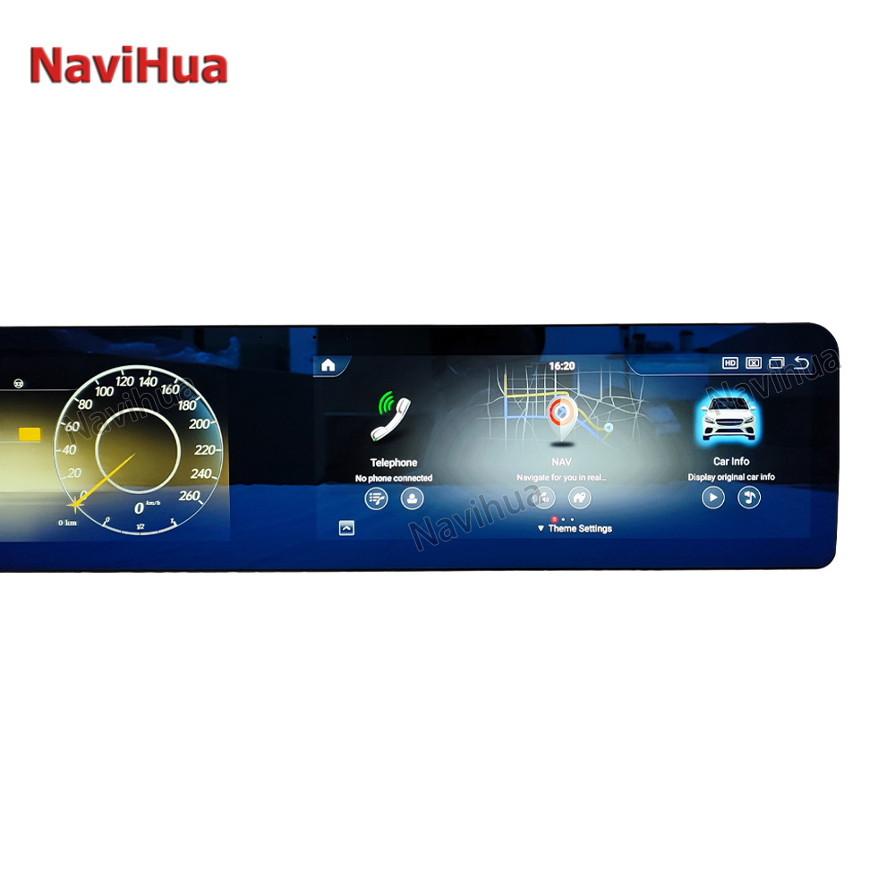 NaviHua New Upgrade 12.3inch Dual Touch Screen Android Car Radio and Digital Cluster Car DVD Player GPS Navigation for Benz W221