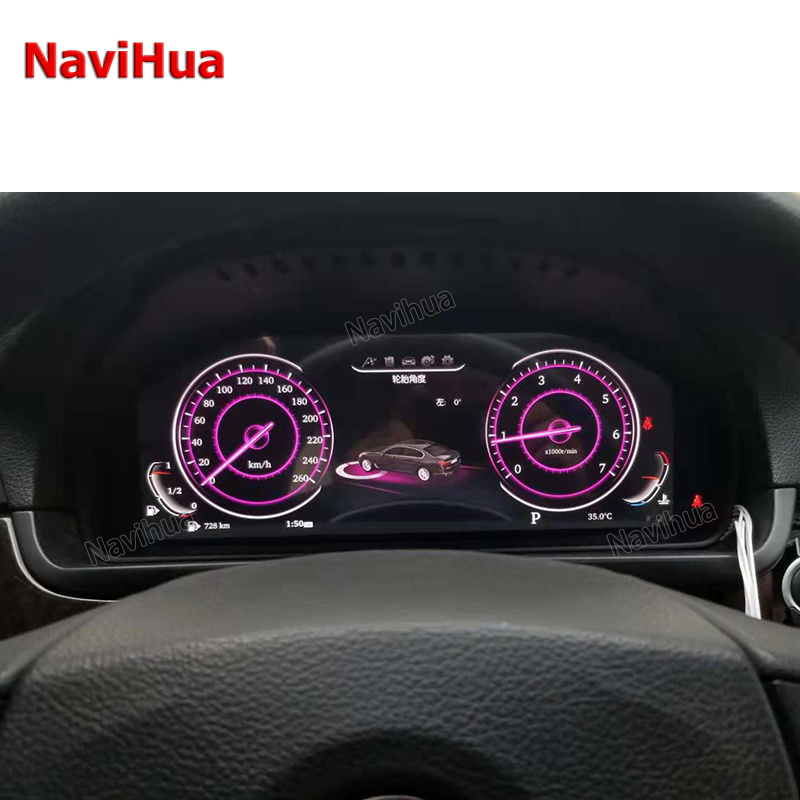 NaviHua Car LCD Screen Meter Multimedia Cockpit Digital Cluster Monitor Different Interface Upgrade for BMW F01 F10 F12 CIC NBT