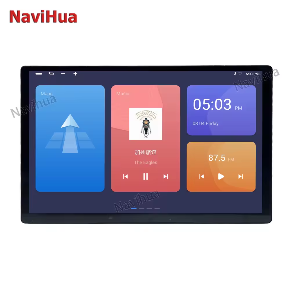 NaviHua 13.1inch 64GB Carplay Android Touch Screen Car DVD Player Gps Navigation Stereo Monitor Universal Head unit WiFi Audio