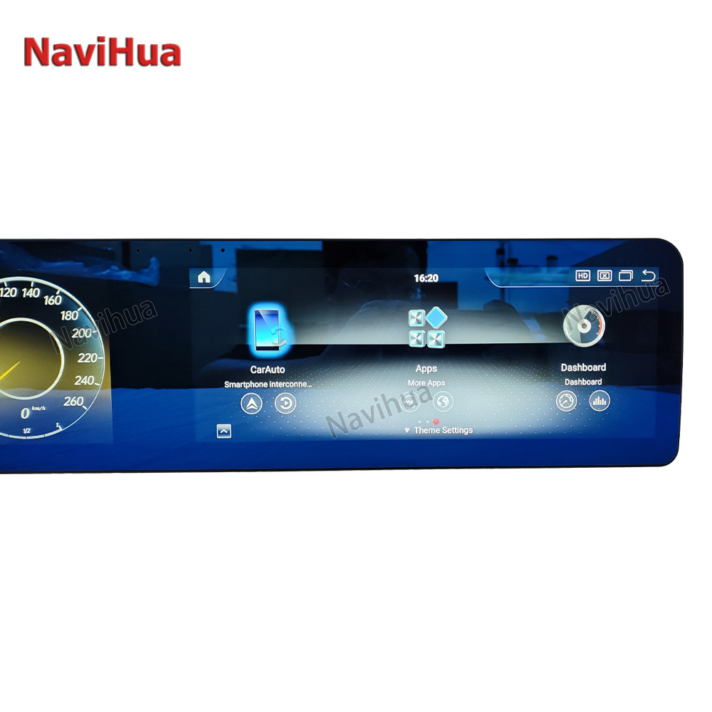 NaviHua New Upgrade 12.3inch Dual Touch Screen Android Car Radio and Digital Cluster Car DVD Player GPS Navigation for Benz W221