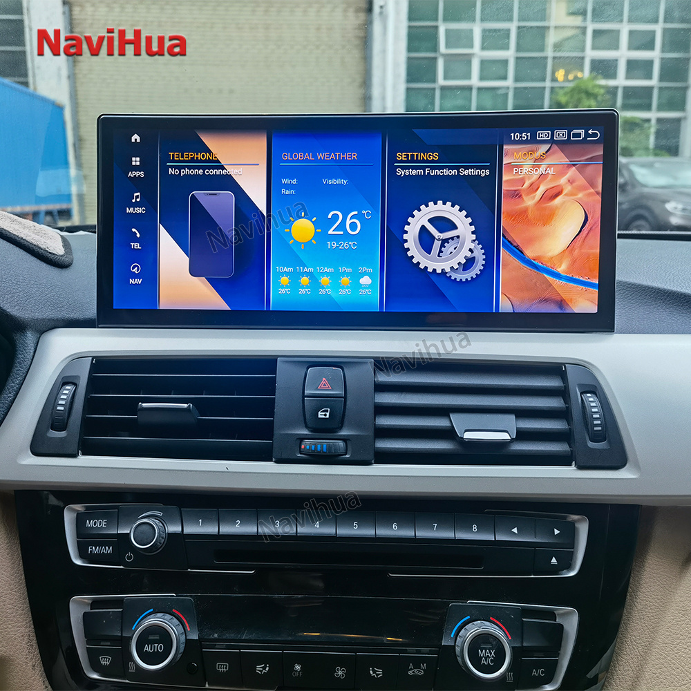 NaviHua 12.3Inch 8+256G Android Screen Car Radio Multimedia For BMW 3Series F30 2012 2021 NBT EVO Head Unit Monitor New Upgrade