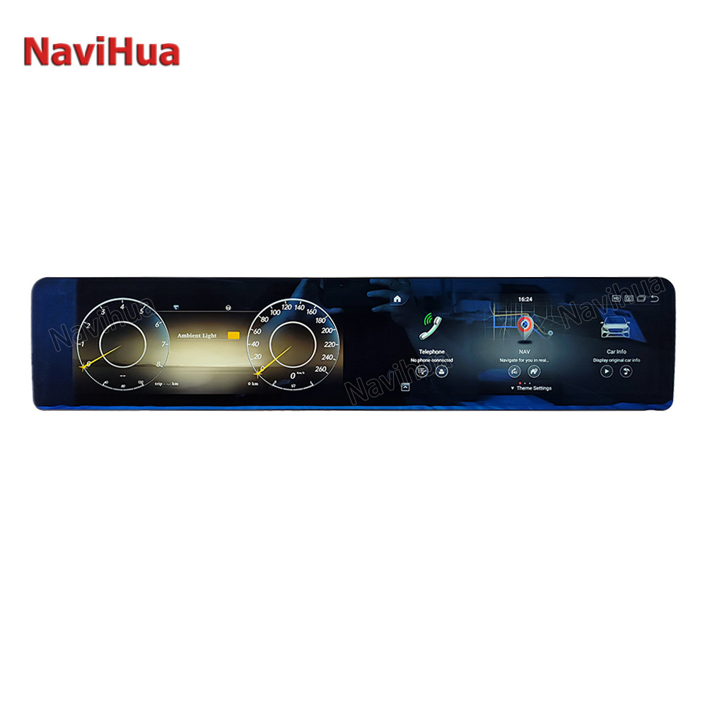 NaviHua New Upgrade 12.3inch Dual Touch Screen Android Car Radio and Digital Cluster Car DVD Player GPS Navigation for Benz W221