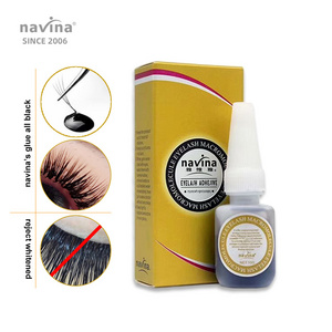 navina OEM ODM Eyelash Extensions Glue super fast strong adhesive eyelash glue Sensitive black lash glue wholesale