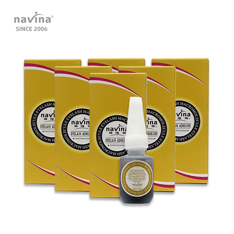 navina OEM ODM Eyelash Extensions Glue super fast strong adhesive eyelash glue Sensitive black lash glue wholesale