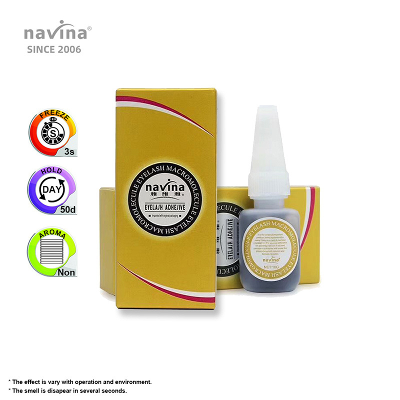 navina OEM ODM Eyelash Extensions Glue super fast strong adhesive eyelash glue Sensitive black lash glue wholesale