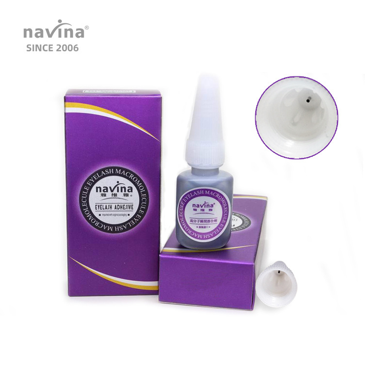 navina  eyelash extension glue factories 10 ml 2 sec fast dry 50 days waterproof lashes extension glue with private label