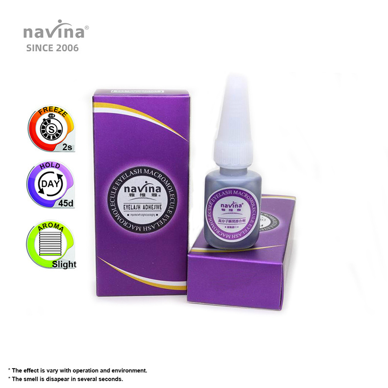 navina  eyelash extension glue factories 10 ml 2 sec fast dry 50 days waterproof lashes extension glue with private label