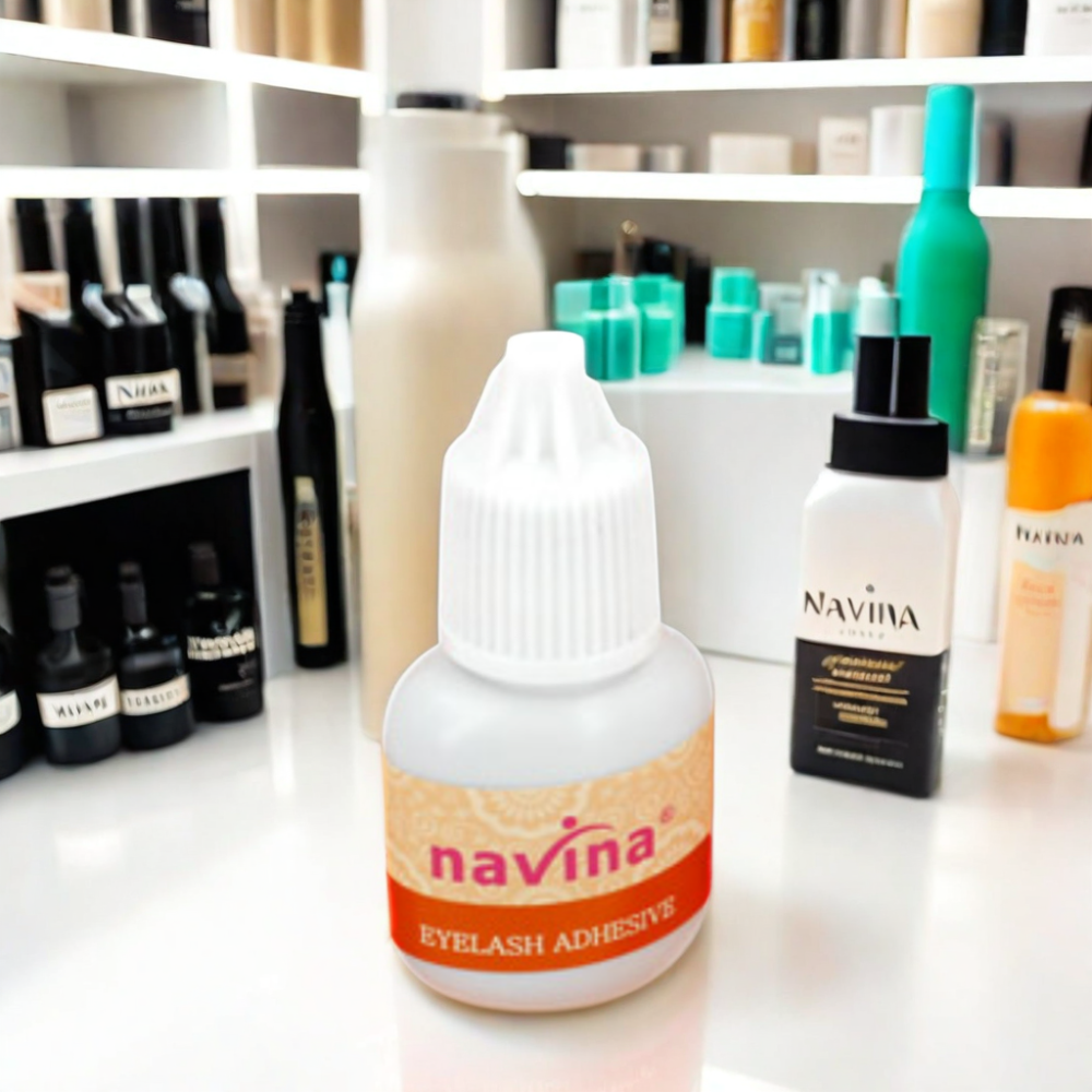 navina Sensitive 0.5-1S Adhesive High Quality Low Humidity 7-8 Weeks Lasting Waterproof Super Bonding Lash Glue Wholesale