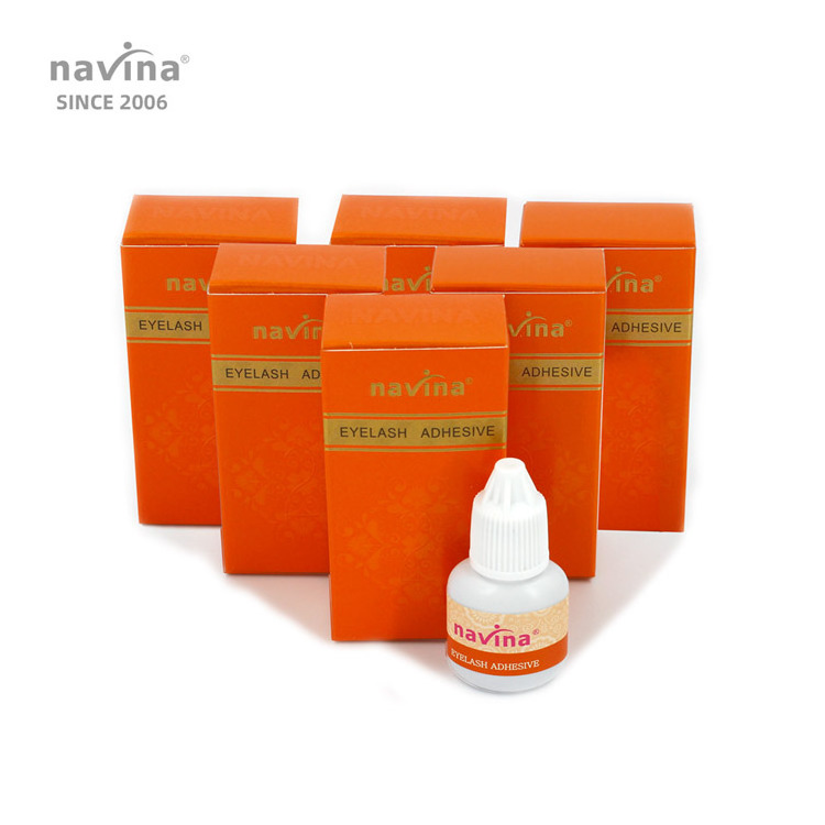 navina Sensitive 0.5-1S Adhesive High Quality Low Humidity 7-8 Weeks Lasting Waterproof Super Bonding Lash Glue Wholesale