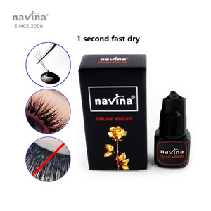 navina Lash Glue Wholesale Waterproof 1 second  Fast Drying Lasting 50 days Eyelash Extensions Glue from Japan