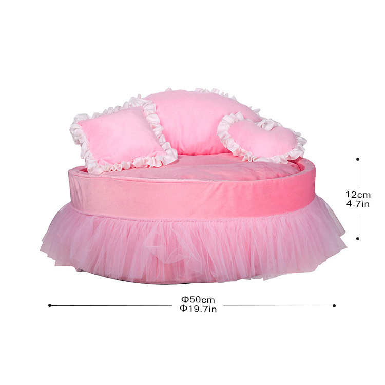 2023 Manufacturer customized logo portable pink cute dogs and cats cave bed rainbow winter pet house for car travel